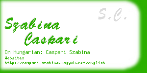 szabina caspari business card
